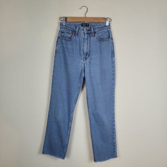 Abercrombie & Fitch Denim - Abercrombie & Fitch Jeans Womens 0 Regular Blue Zoe Natural Rise Ankle Straight